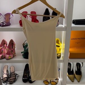 Oh Polly Cream Mini Dress